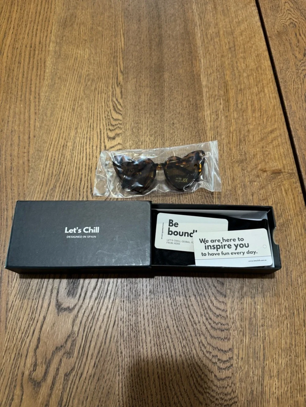 Kids Heart-Shaped Sunglasses – UV400 Protection (New w/ Box and Storage Bag)